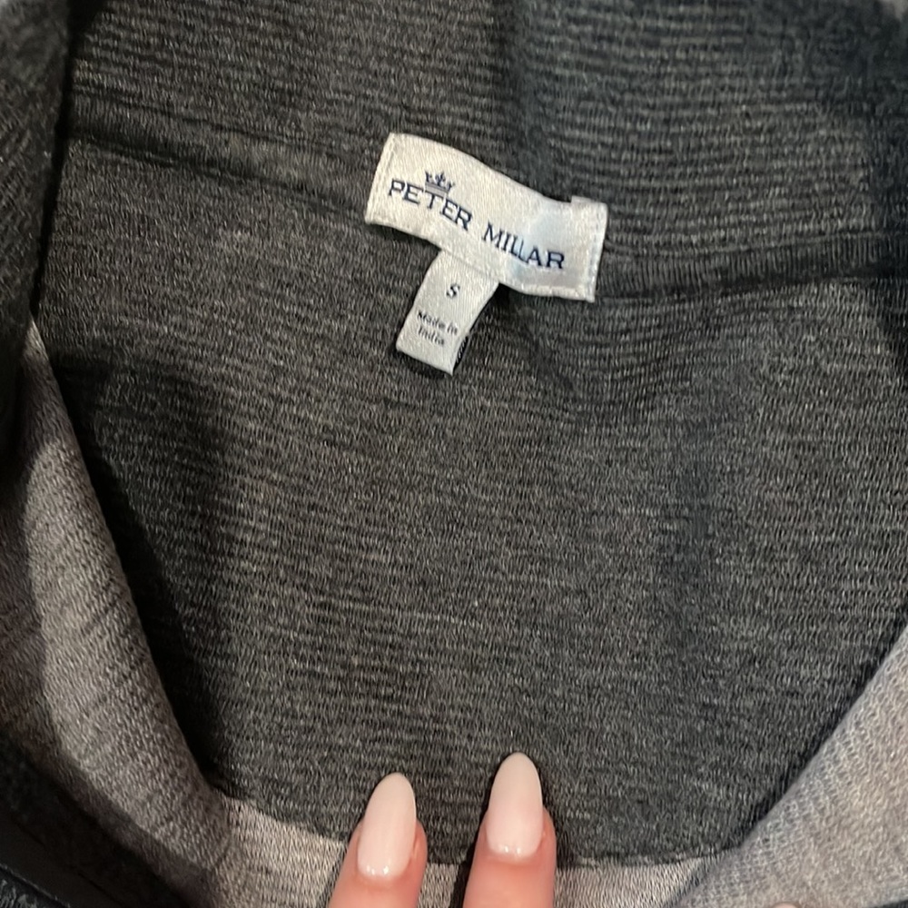 Peter Millar half zip in gray size: Small. Only worn a few times. - Picture 2 of 3